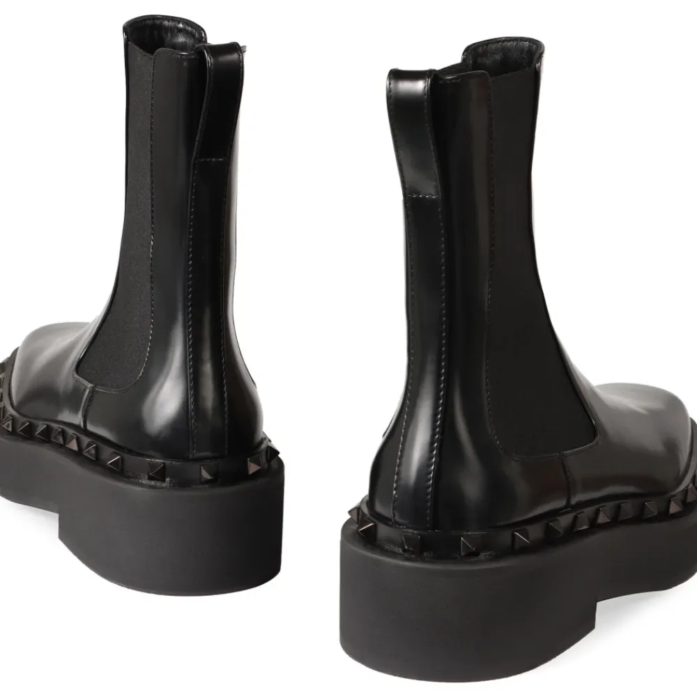 Chelsea Boots<Valentino Garavani Rockstud M-Way Chelsea Boots Sort