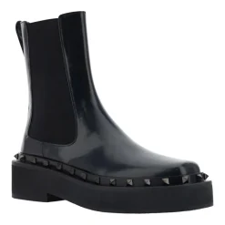 Chelsea Boots^Valentino Garavani Rockstud M-Way Chelsea Boots Sort