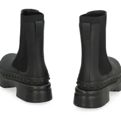 Chelsea Boots^Valentino Garavani Rockstud M-Way Leather Chelsea Boots Sort