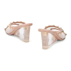 Stiletter<Valentino Garavani Rockstud Transparent Mules Beige