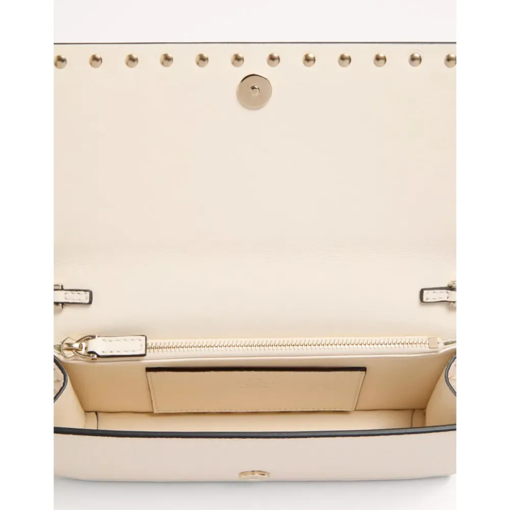 Håndtasker<Valentino Garavani Rockstud Wallet With Chain Pink