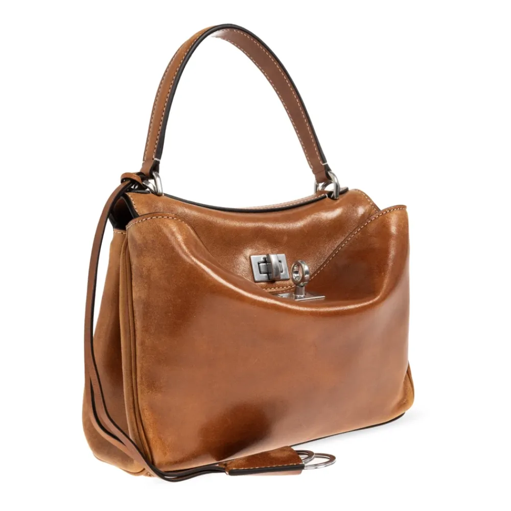 Håndtasker^Balenciaga Rodeo Mini Håndtaske Brun