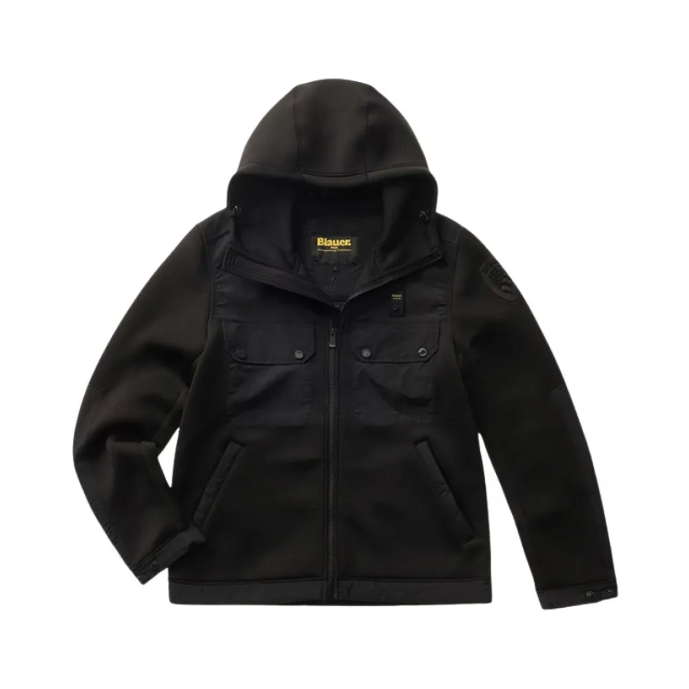 Træningsjakker^Blauer Rodman Scuba Multi-Pocket Sweatshirt Sort