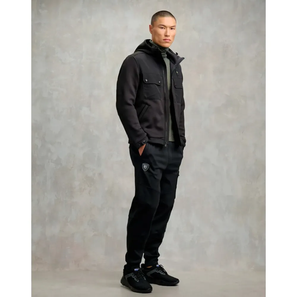 Træningsjakker^Blauer Rodman Scuba Multi-Pocket Sweatshirt Sort