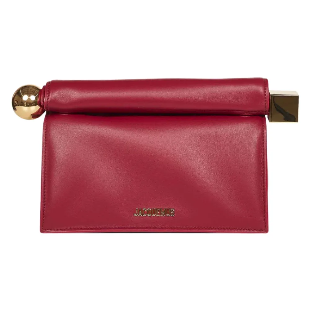 Clutch<Jacquemus Rond Carré Clutch Rød