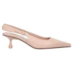 Pumps|Stiletter<Jimmy Choo Rosa Læder Højhælede Sandaler Pink