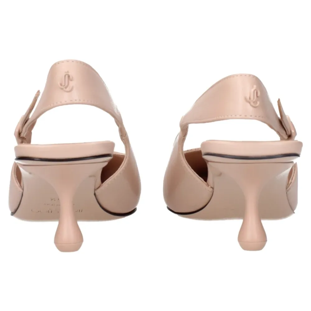 Pumps|Stiletter<Jimmy Choo Rosa Læder Højhælede Sandaler Pink