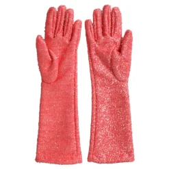 Handsker<Dolce & Gabbana Rosa Lurex Arm Længde Handsker Pink