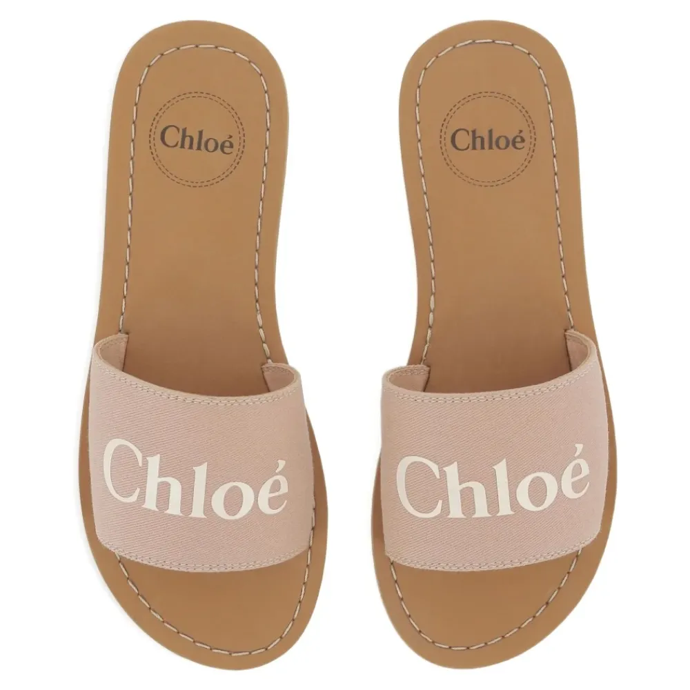 Sandaler^Chloé Rosa Sandaler med Fåreskind Foring Pink