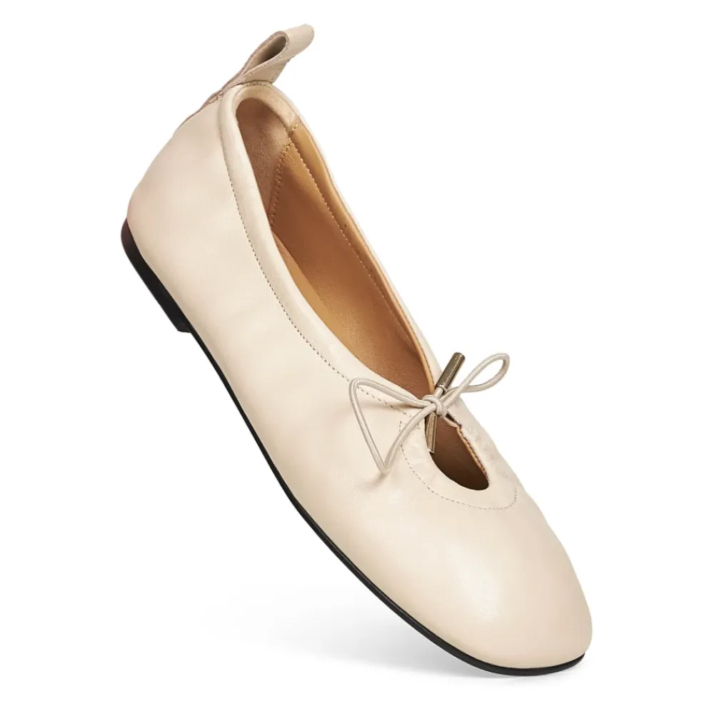Ballerina Sko<ALOHAS Rosalind Læder Ballerinaer Hvid