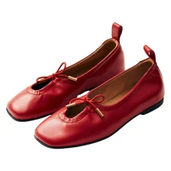 Ballerina Sko^ALOHAS Rosalind Læder Ballet Flats Rød
