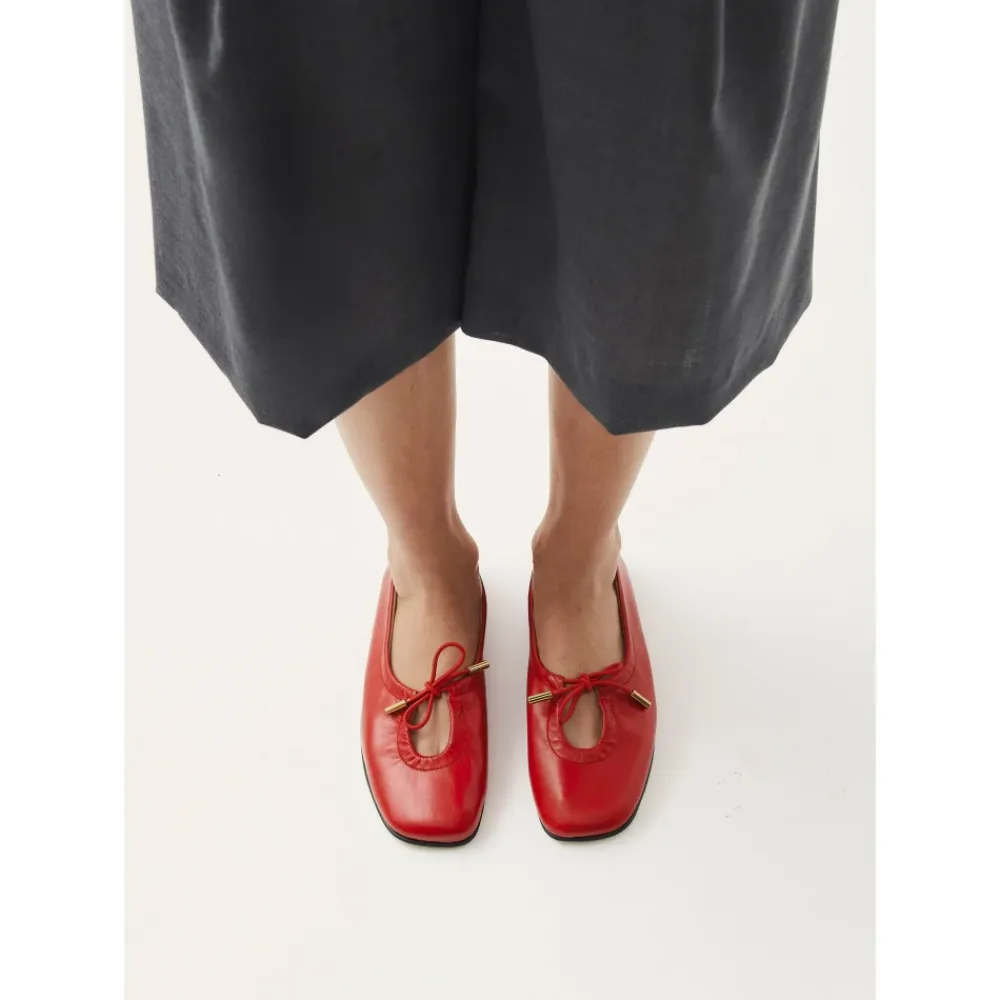 Ballerina Sko^ALOHAS Rosalind Læder Ballet Flats Rød
