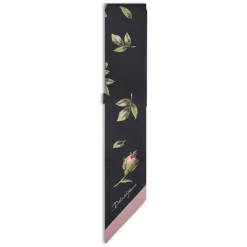 Tørklæder^Dolce & Gabbana Rose Bouquet-Print Silk Twill Bandeau Multifarvet