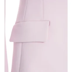 Jakker<Elisabetta Franchi Rose Crepe Blazer med Notched Revers Pink