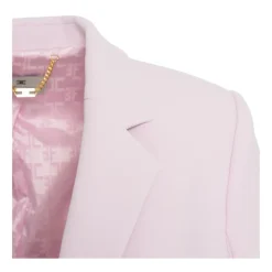 Jakker<Elisabetta Franchi Rose Crepe Blazer med Notched Revers Pink