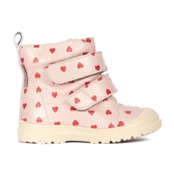 Støvler<Angulus Rose Hearts Vinterstøvle med Velcro Pink