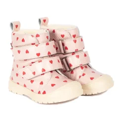 Støvler<Angulus Rose Hearts Vinterstøvle med Velcro Pink