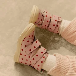 Støvler<Angulus Rose Hearts Vinterstøvle med Velcro Pink