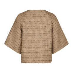 Jakker<Neo Noir Rosella Boucle Mini Jakke Brun