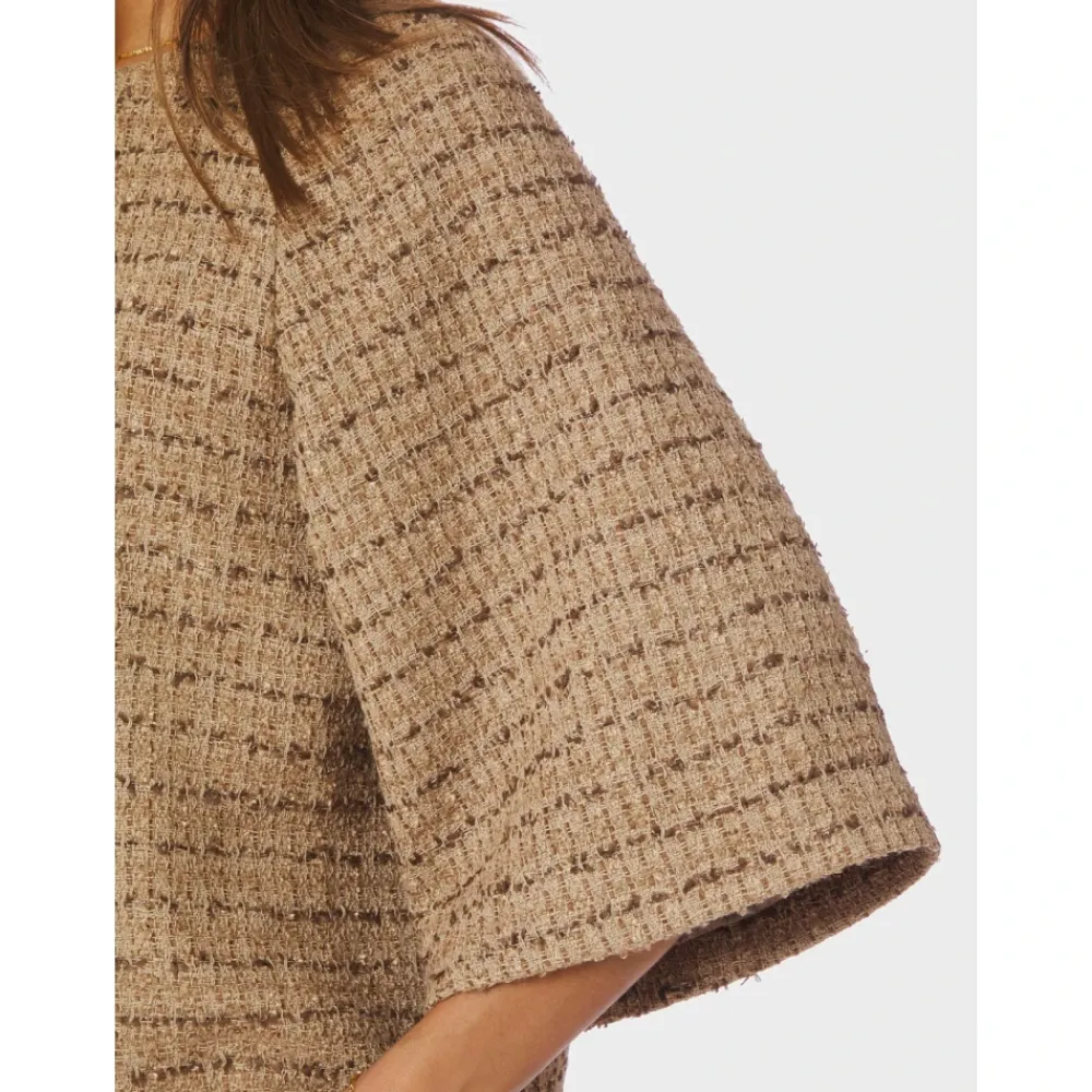 Jakker<Neo Noir Rosella Boucle Mini Jakke Brun