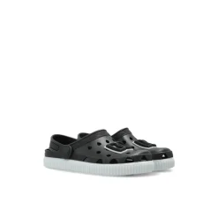 Sandaler^Dolce & Gabbana Rubber Slip-Ons with DG Logo Sort