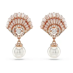 Smykker^Swarovski Ruffle Ørestikker med Krystal Beige