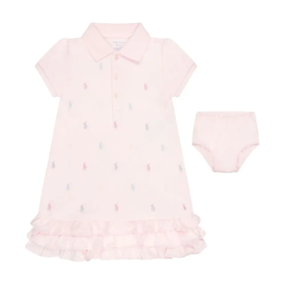 Bodystocking & Sæt^Polo Ralph Lauren Ruffled Collar Polo Dress Pink