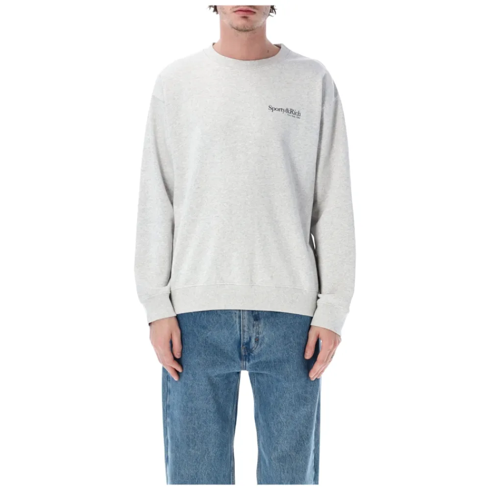 Trøjer|Sweatshirts<Sporty & Rich Run Club Crewneck Grå