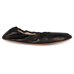Ballerina Sko<The Row Rund Ballet Flat Sort