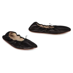 Ballerina Sko<The Row Rund Ballet Flat Sort