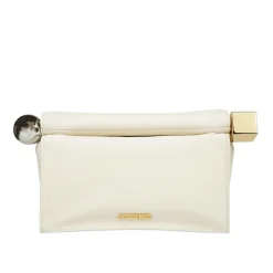 Clutch^Jacquemus Rund Firkantet Clutch Taske Beige