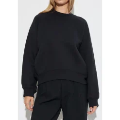 Sweatshirts^Victoria Beckham Rund hals sweatshirt Sort