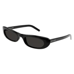 Solbriller^Saint Laurent Runde Solbriller Sort