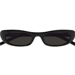 Solbriller^Saint Laurent Runde Solbriller Sort