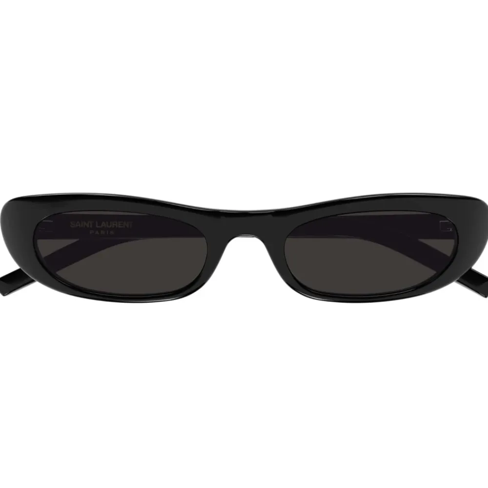 Solbriller^Saint Laurent Runde Solbriller Sort