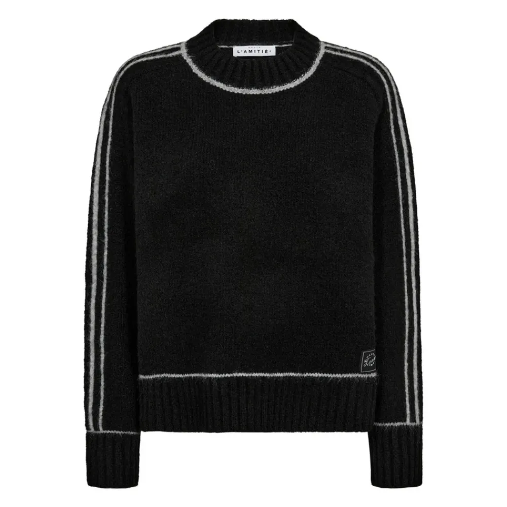 Striktrøjer & Sweatere<Haute L'Amitié Rundhalset strik Sort