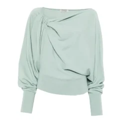 Striktrøjer & Sweatere<Alberta Ferretti Rundhalset strik Grøn