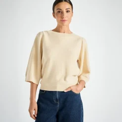 Striktrøjer & Sweatere^Marie Méro Rundhalset sweater Beige