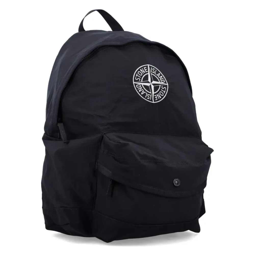 Tasker<Stone Island Rygsæk med polstrede stropper og lommer Sort