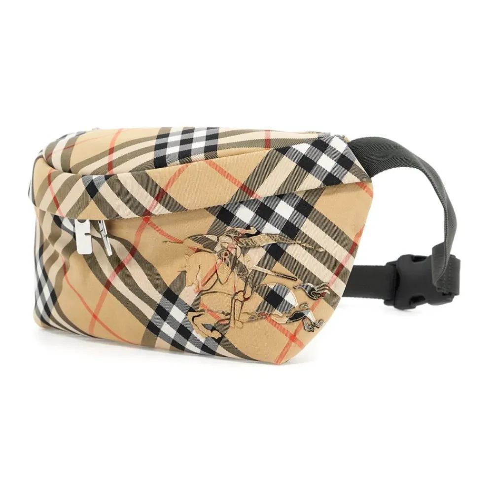 Tasker|Bæltetasker<Burberry Rytter Check Marsupial Taske Beige