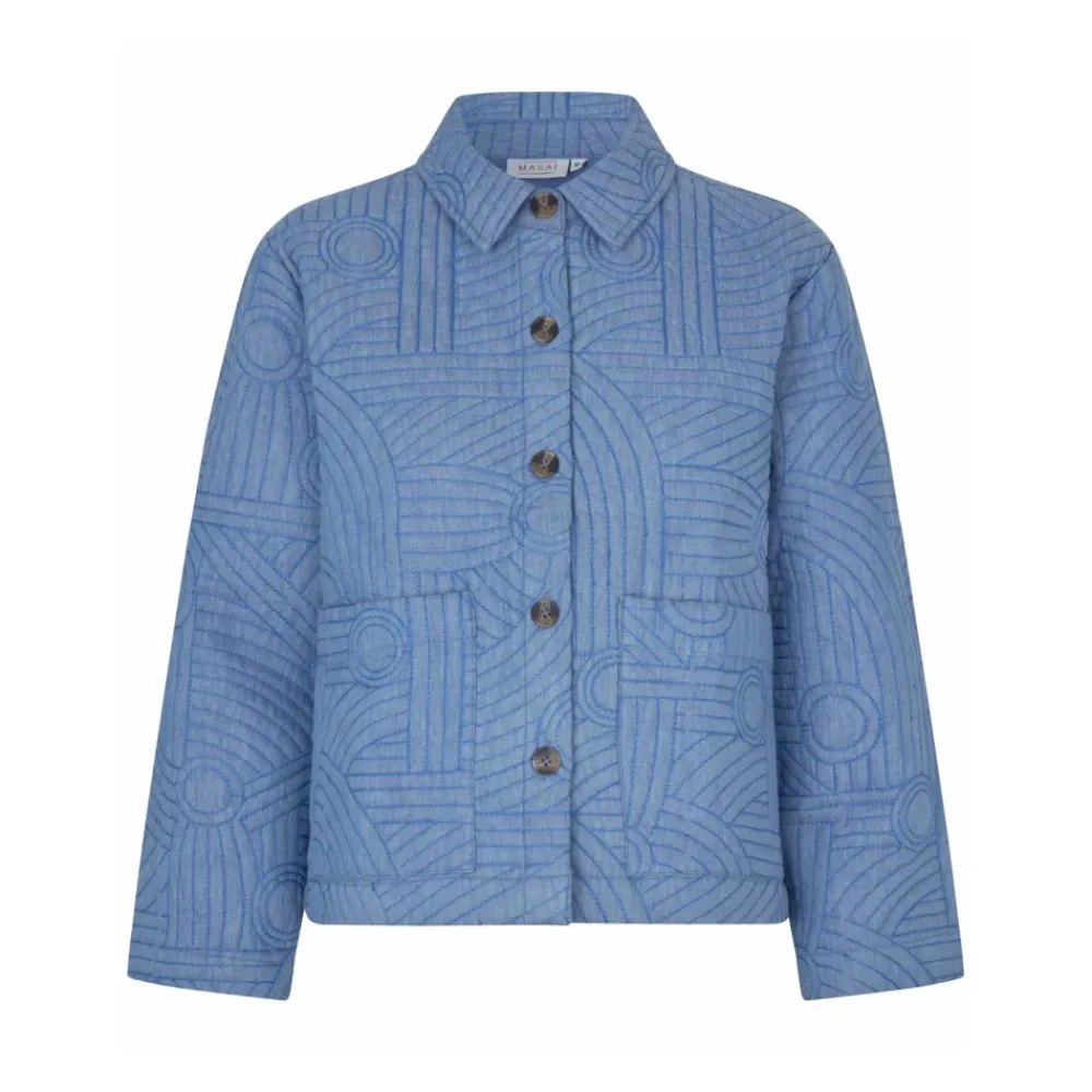 Jakker<Masai 2141S Basic Denim Jakke Blå