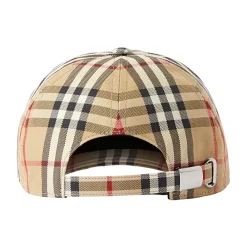 Huer, Kasketter & Hatte^Burberry Sand Check Cap til stilfuldt look Beige
