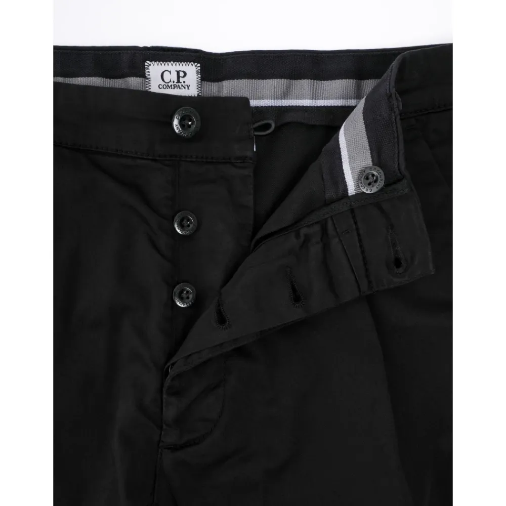 Bukser^C.P. Company Sateen Regular Bukser Sort