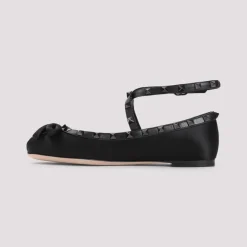 Ballerina Sko^Valentino Garavani Satin Ballerinaer Sort