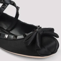 Ballerina Sko^Valentino Garavani Satin Ballerinaer Sort
