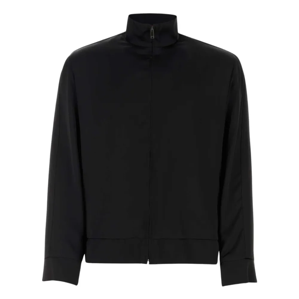 Træningsjakker<Valentino Garavani Satin Sweatshirt Sort