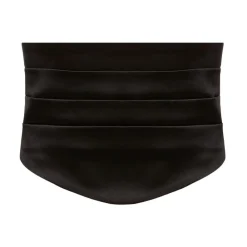 Bælter<Nina Ricci Satin Tuxedo Bælte Sort