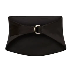 Bælter<Nina Ricci Satin Tuxedo Bælte Sort