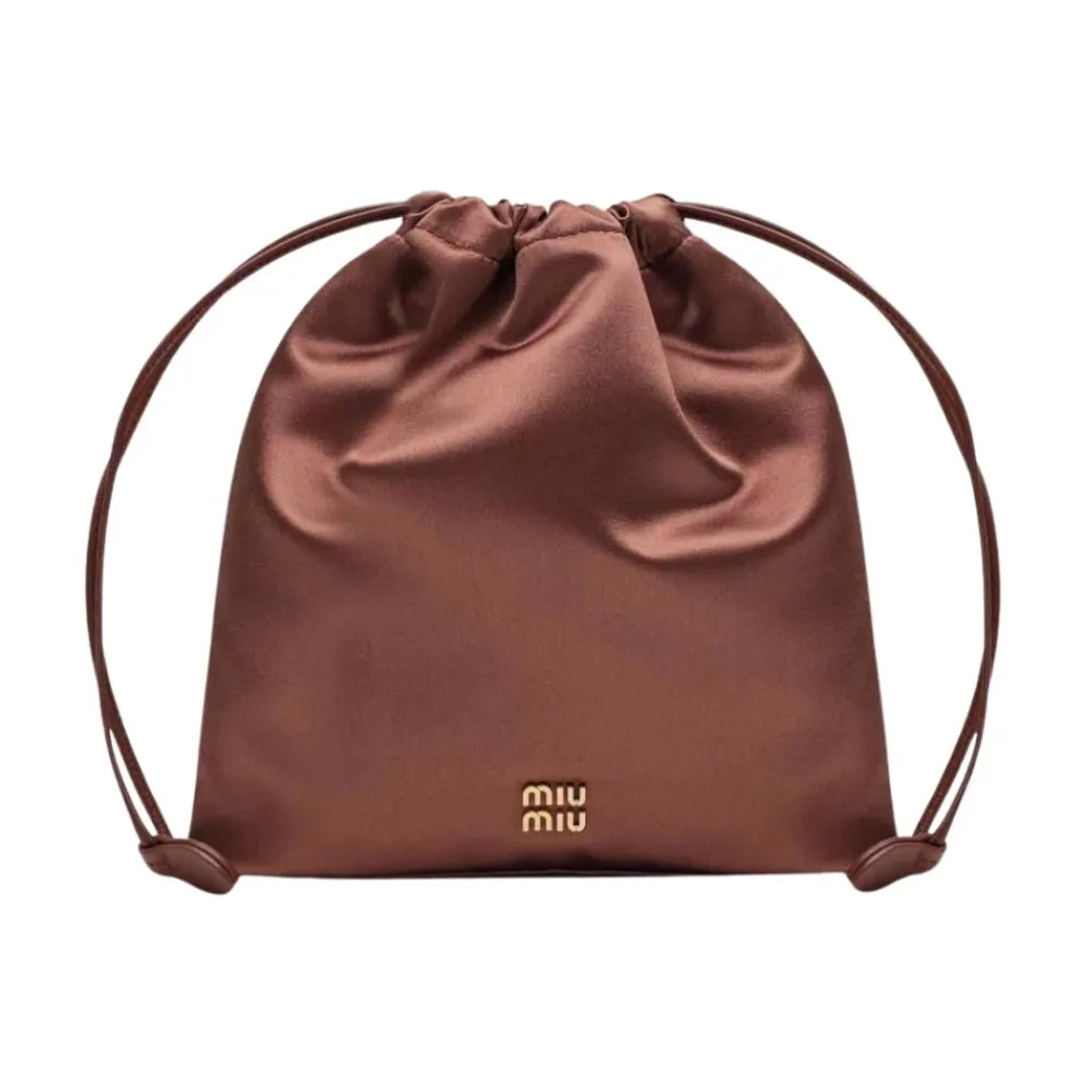 Toilettasker^Miu Miu Satinpose Brun