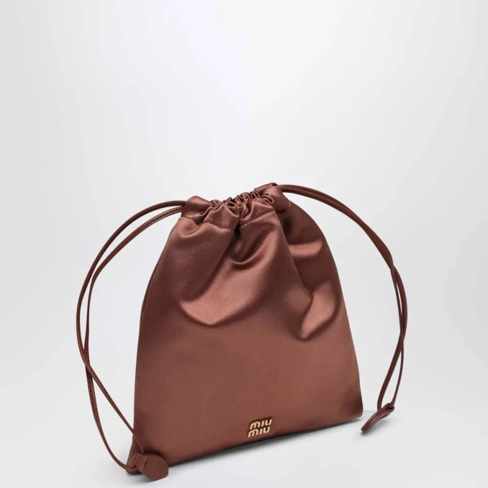 Toilettasker^Miu Miu Satinpose Brun
